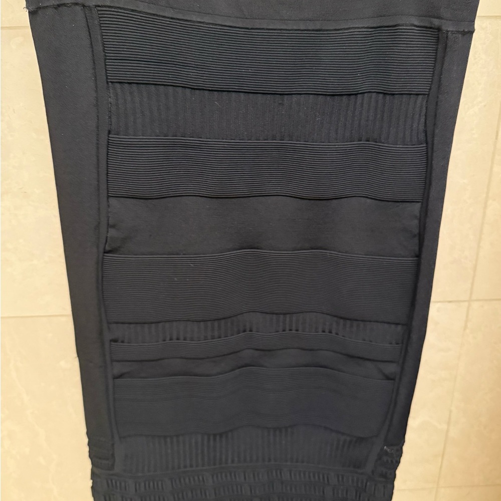 Yigal Azrouel Stretch Knit Black Pencil Skirt Size XS
